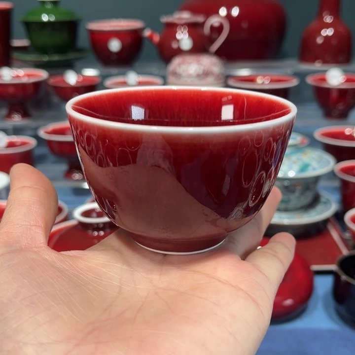 景德镇浅行窑大鸡心杯