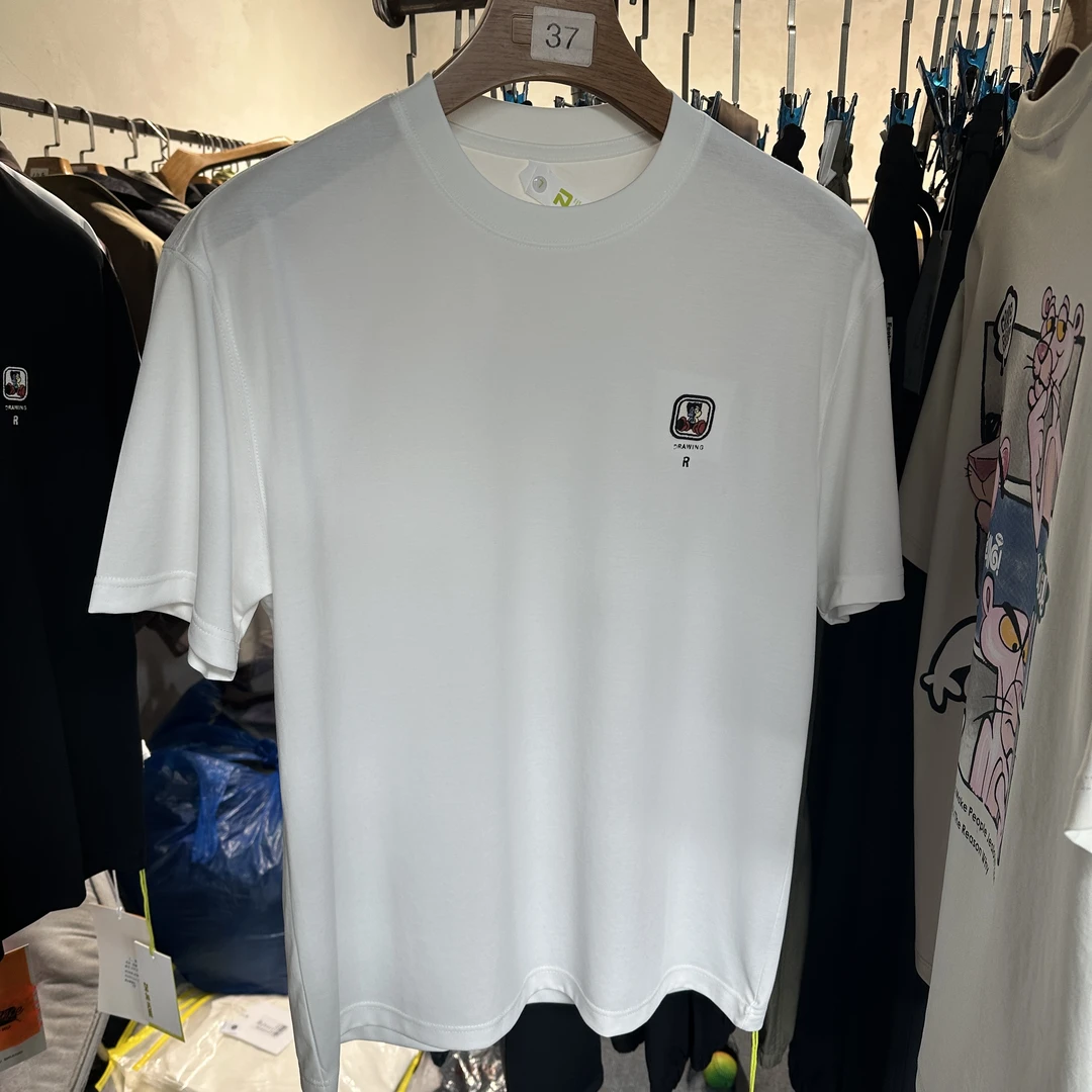 夏季短袖圆领刺绣T恤精致韩风722