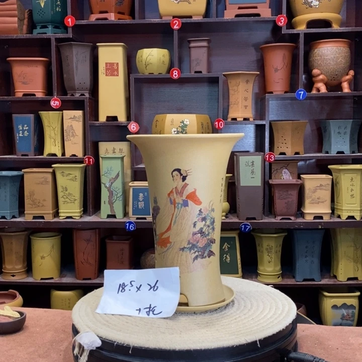 紫砂花盆紫砂花盆