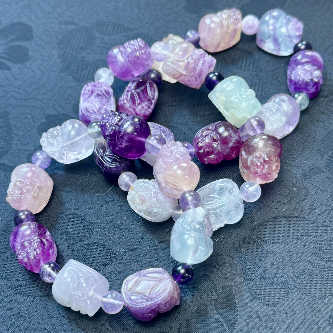 ZBG0224萤石貔貅手（天然珠宝多样性发其一）