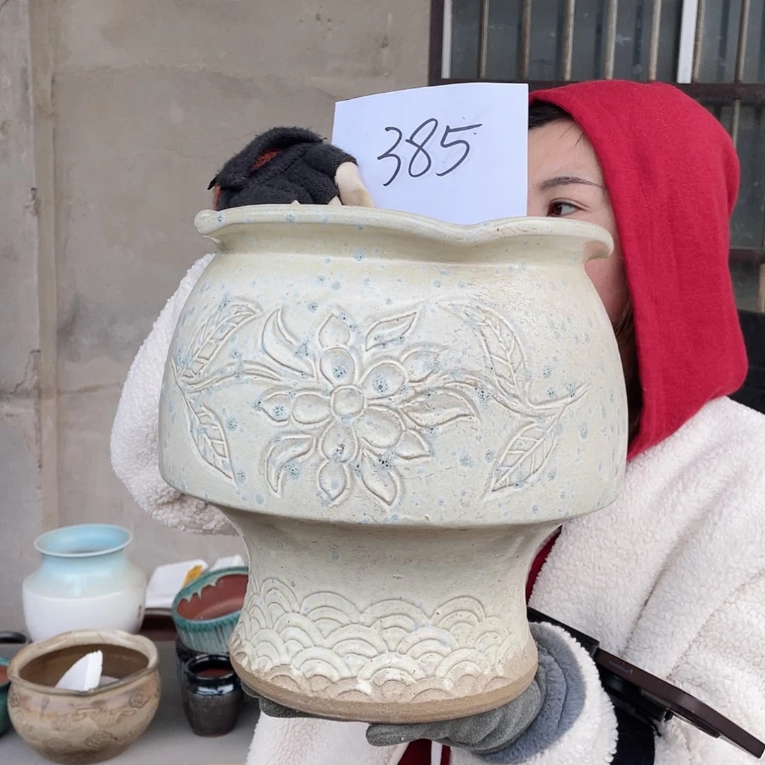 红陶王嫂花盆0212-385