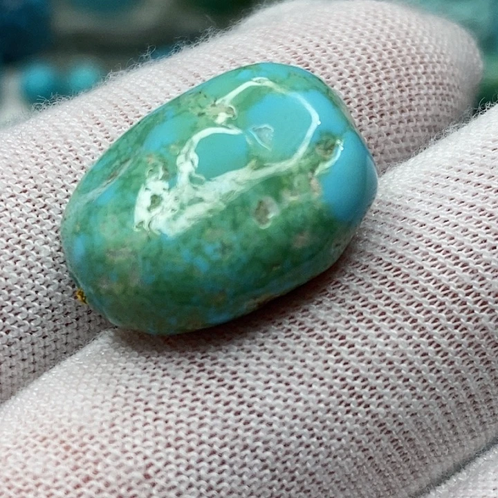 绿松石未镶嵌天然原矿 地大质检