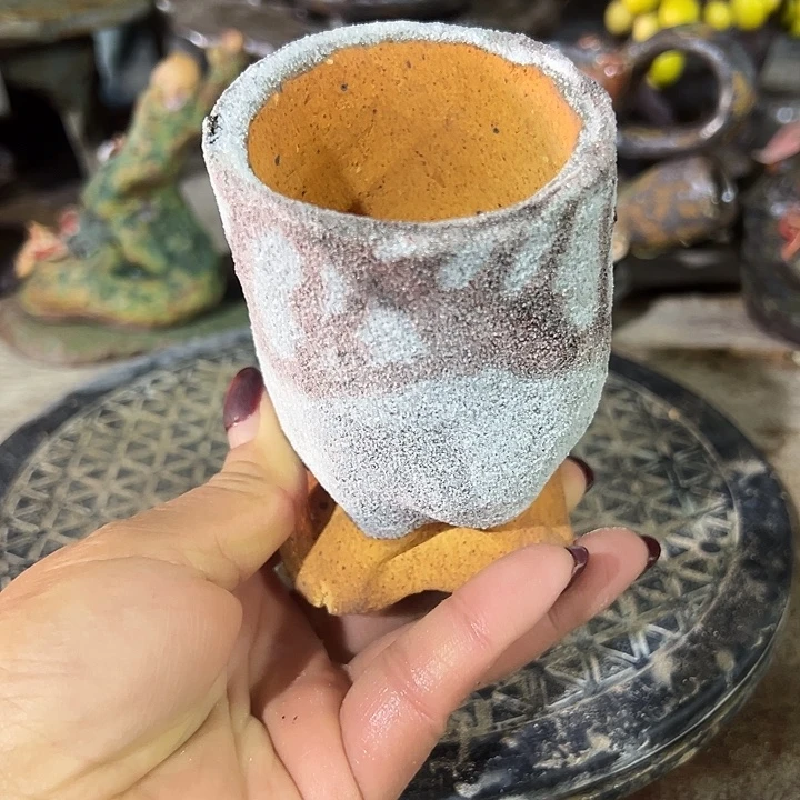 新店福利手工粗陶高温花盆