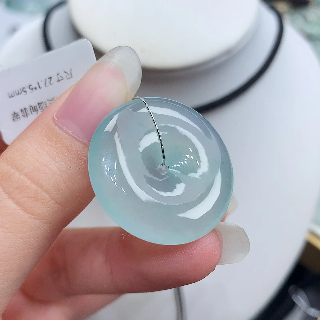 翡翠未镶嵌胸饰翡翠80，27.1/5.5