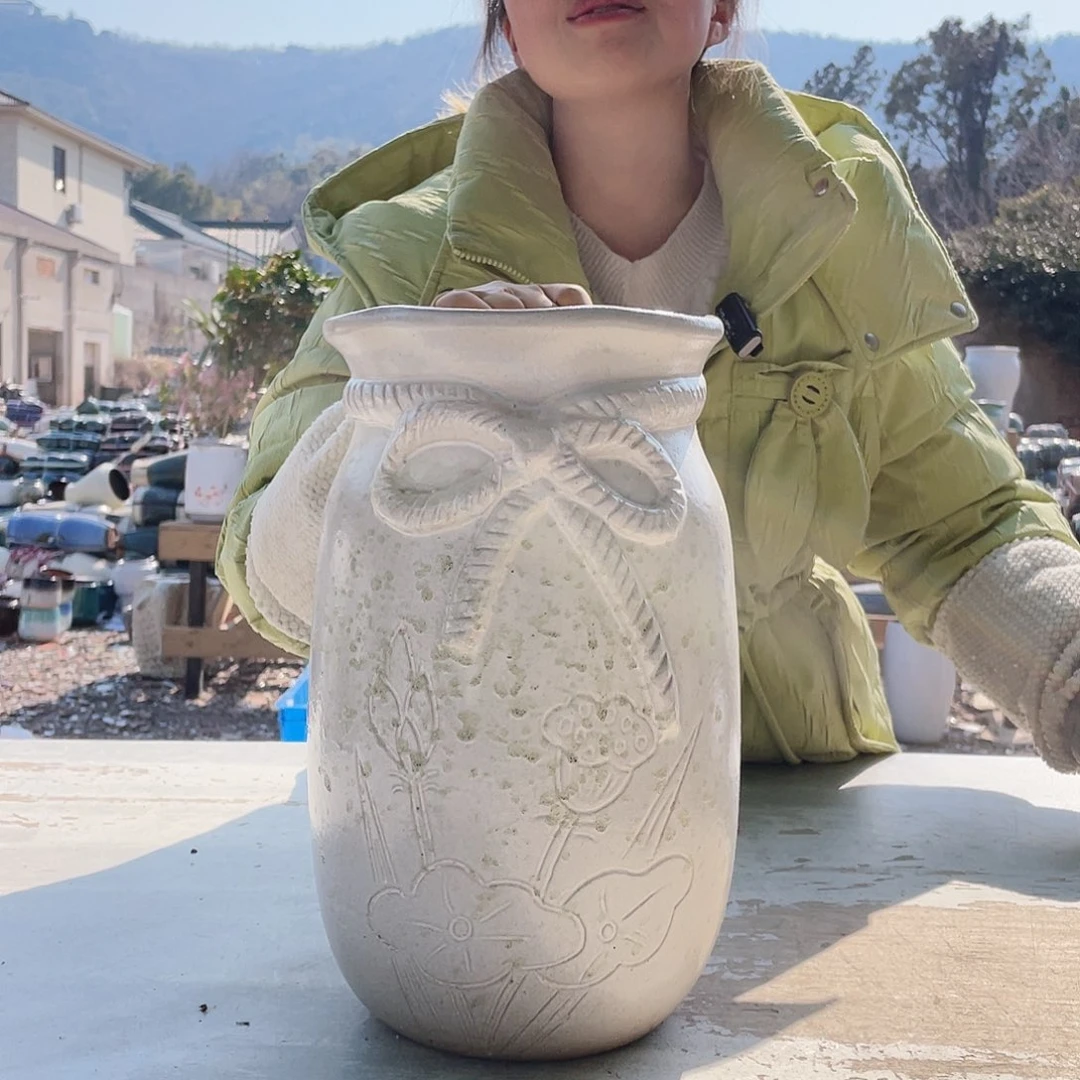 红陶王嫂花盆0210-285