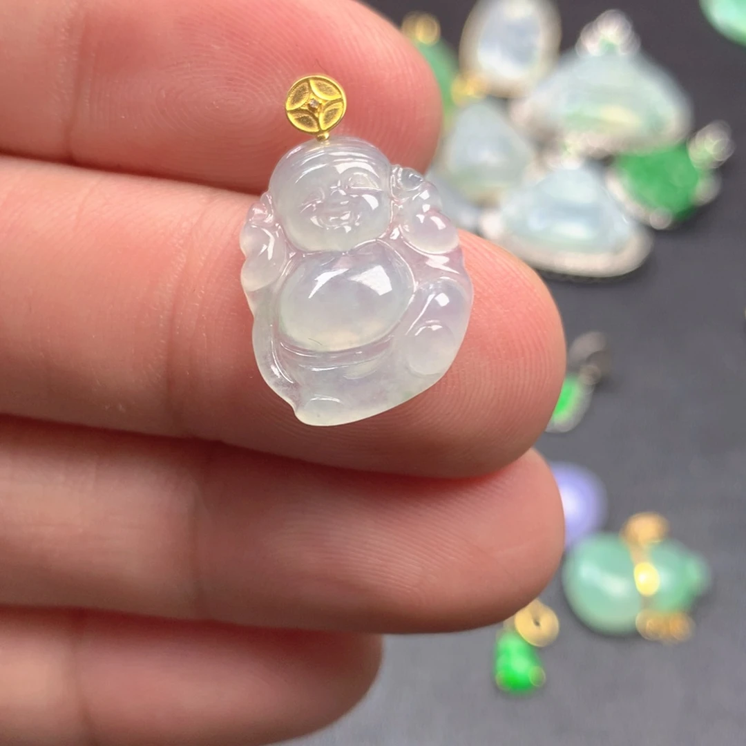 【闪购商品】颈饰18K金镶嵌翡翠翡翠