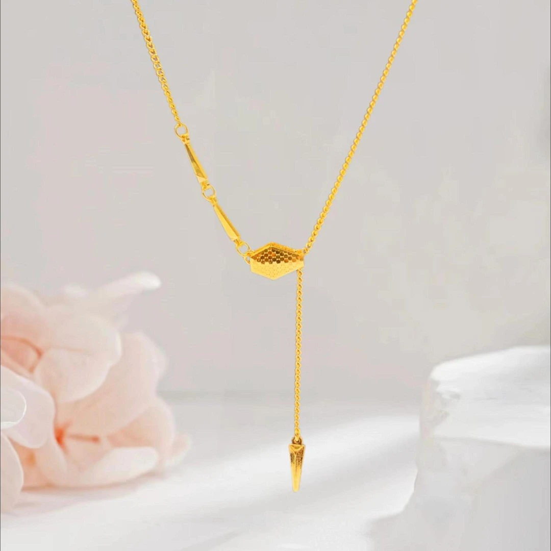 中匠福黄金•新国潮 足金灵蛇流苏套链百搭坠链轻奢礼物精致精美