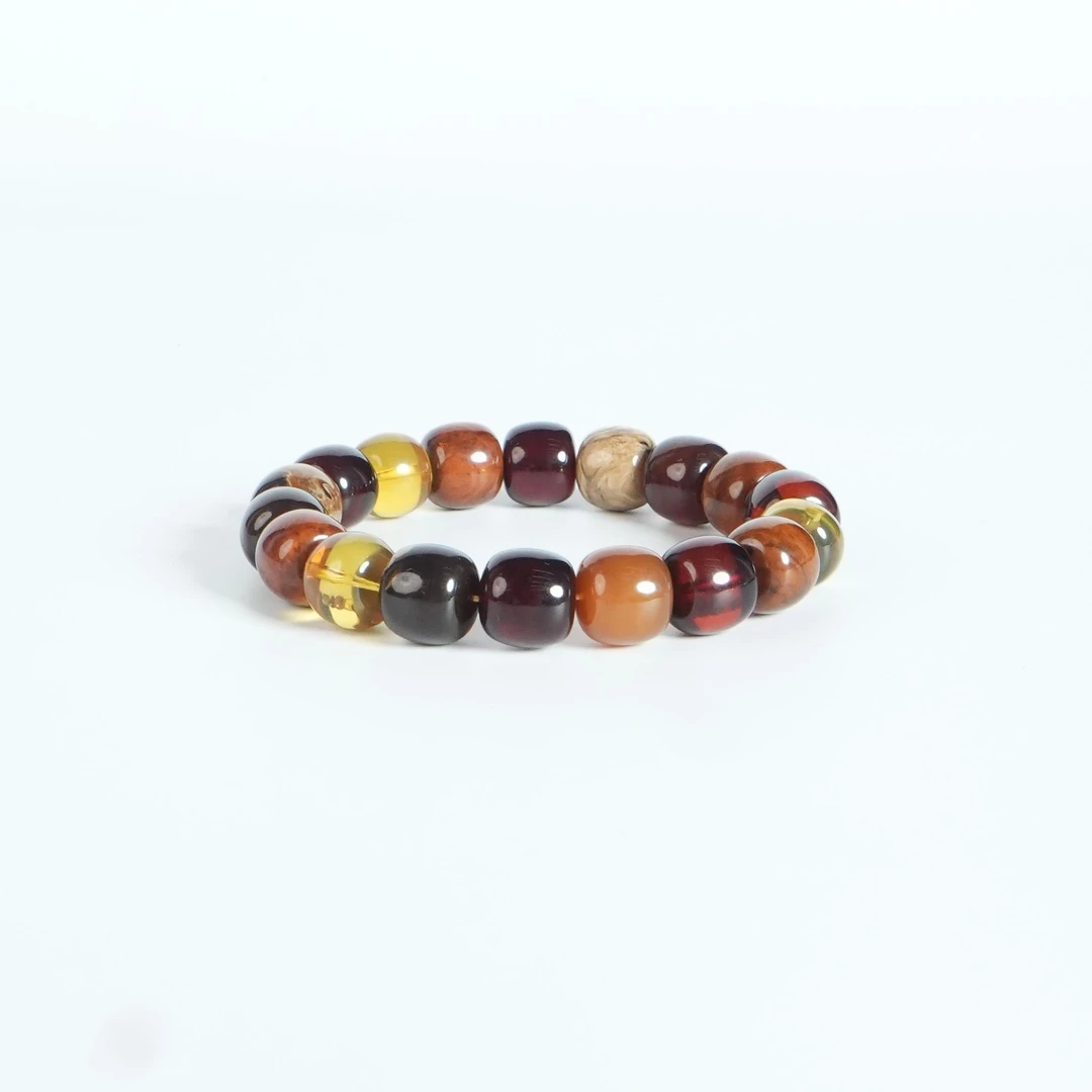 M3742 根珀精工老型溶洞多宝手串 24.67g