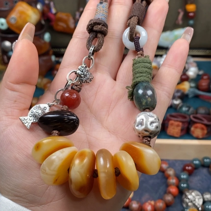 【闪购商品】蜜蜡颈饰未镶嵌项链