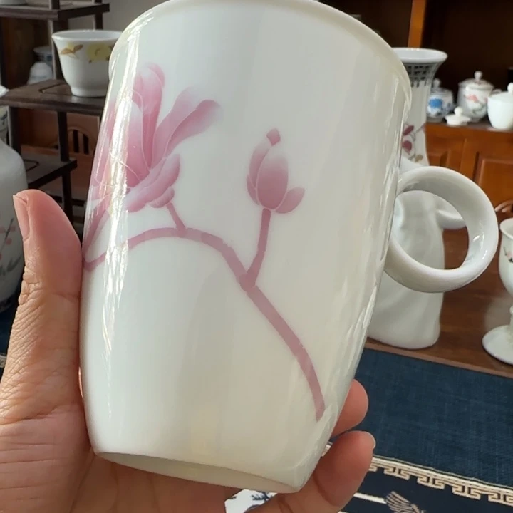 醴陵釉下水杯微瑕