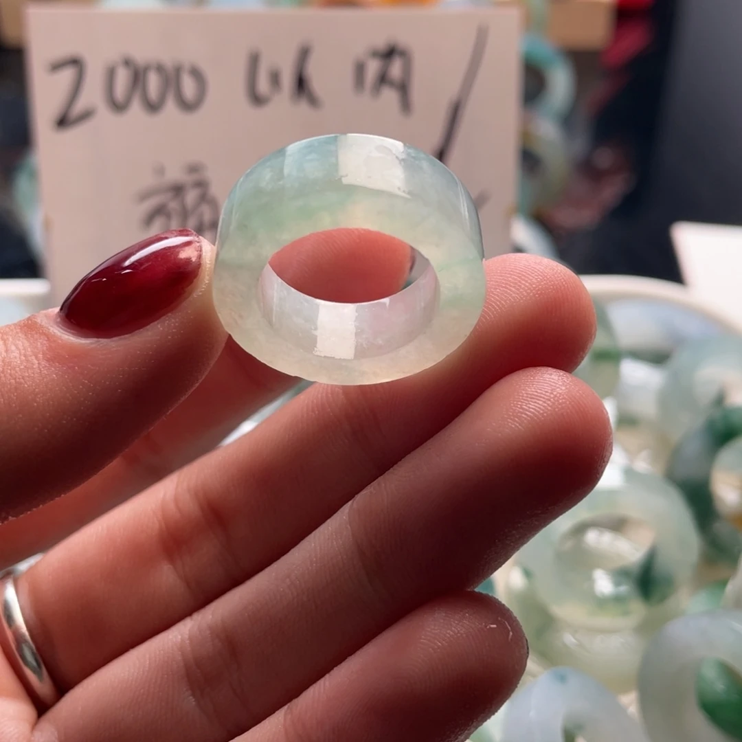 定制翡翠未镶嵌唐***胖戒指