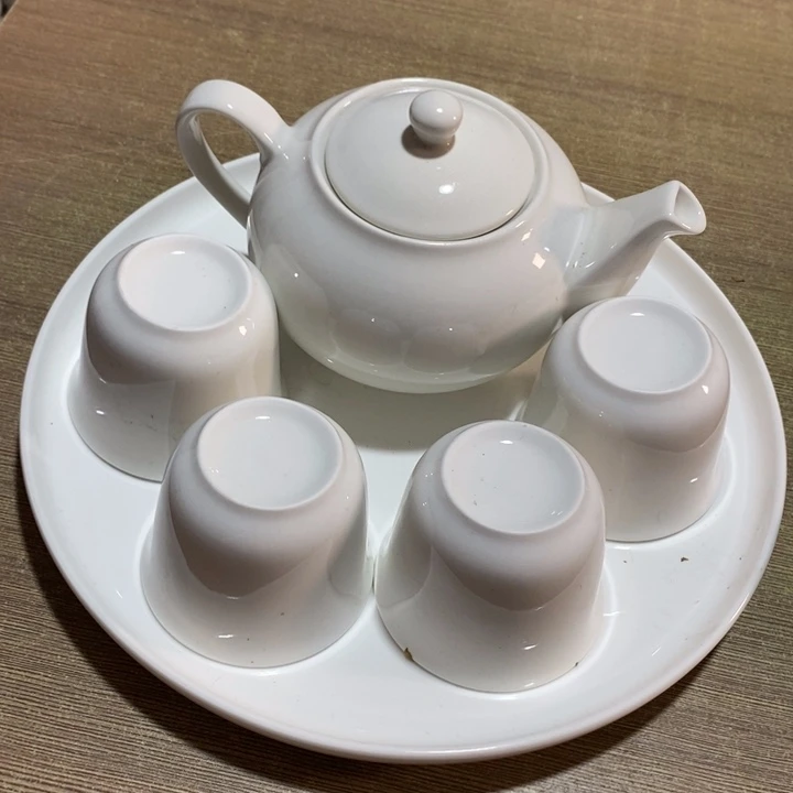 瓷片磁州窑白瓷茶具