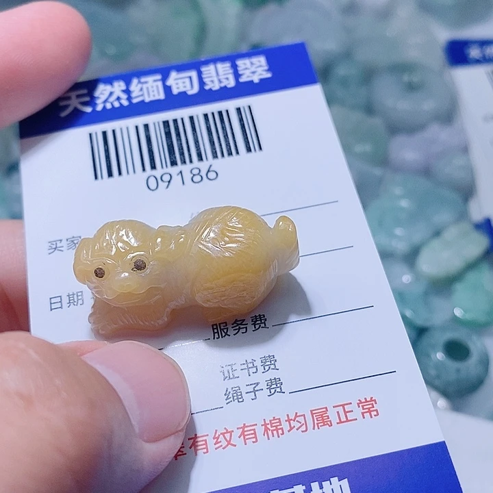山***兰翡翠未镶嵌颈饰小