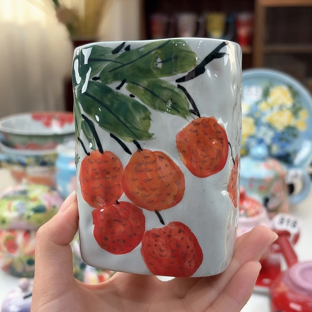 景德镇手绘高温釉下彩陶瓷茶具