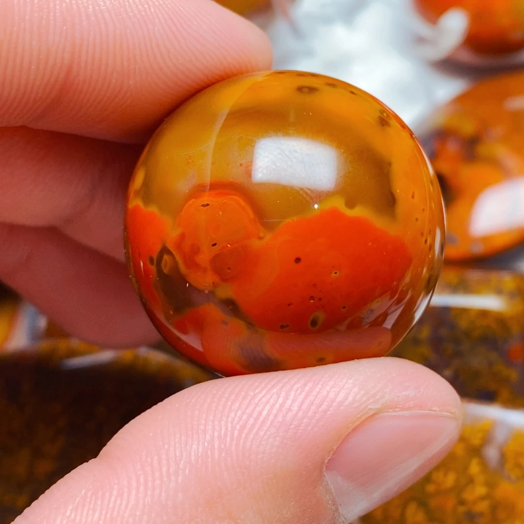 3***）玛瑙/玉髓未镶嵌颈饰