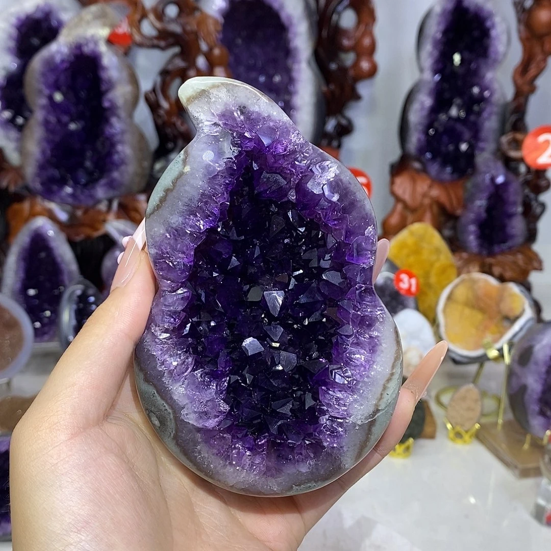 大型摆件（非配饰）紫晶未镶嵌