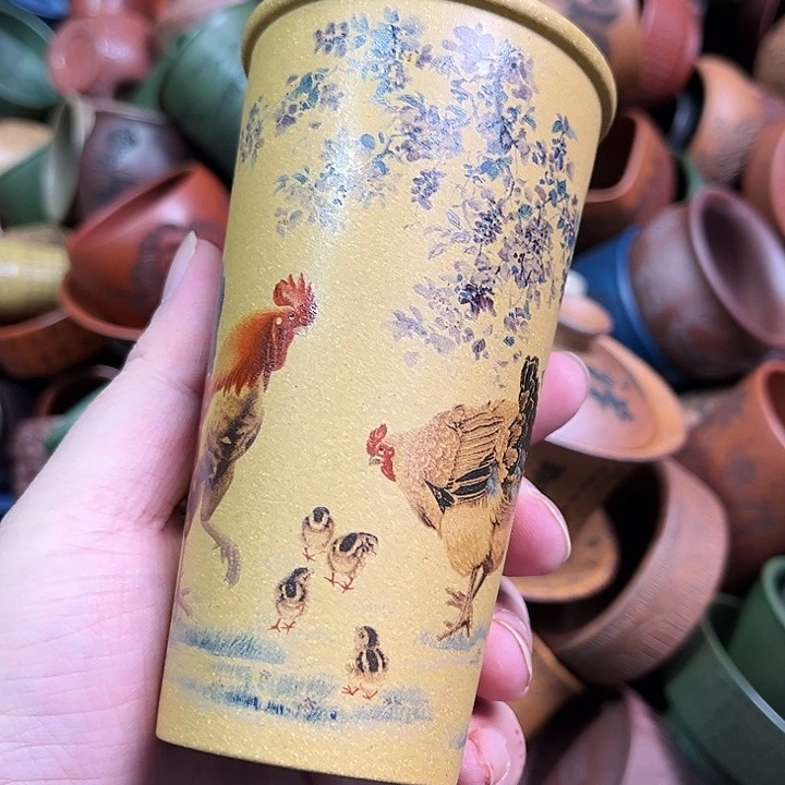 紫砂茶杯全手工紫砂主人杯