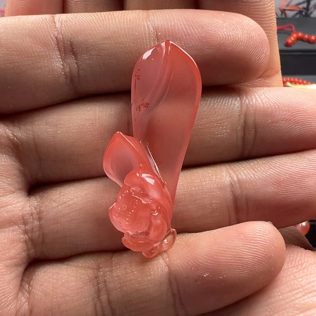 南红玛瑙未镶嵌颈饰