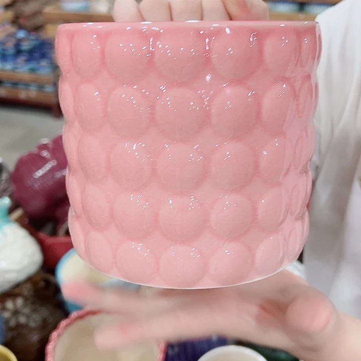 有孔，凑单福利满10元发货陶瓷多肉花盆！