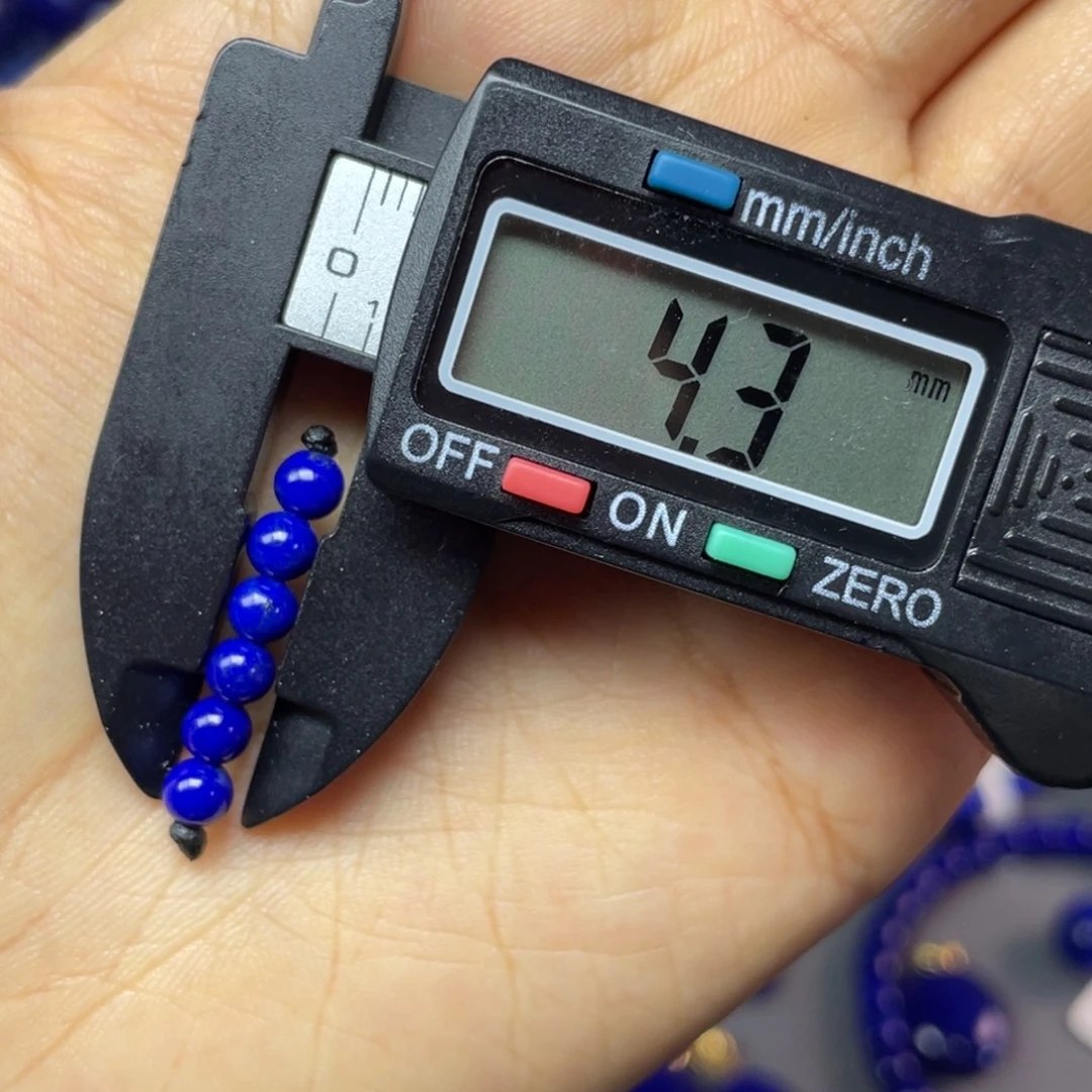 青金石未镶嵌4mm弟子珠配饰