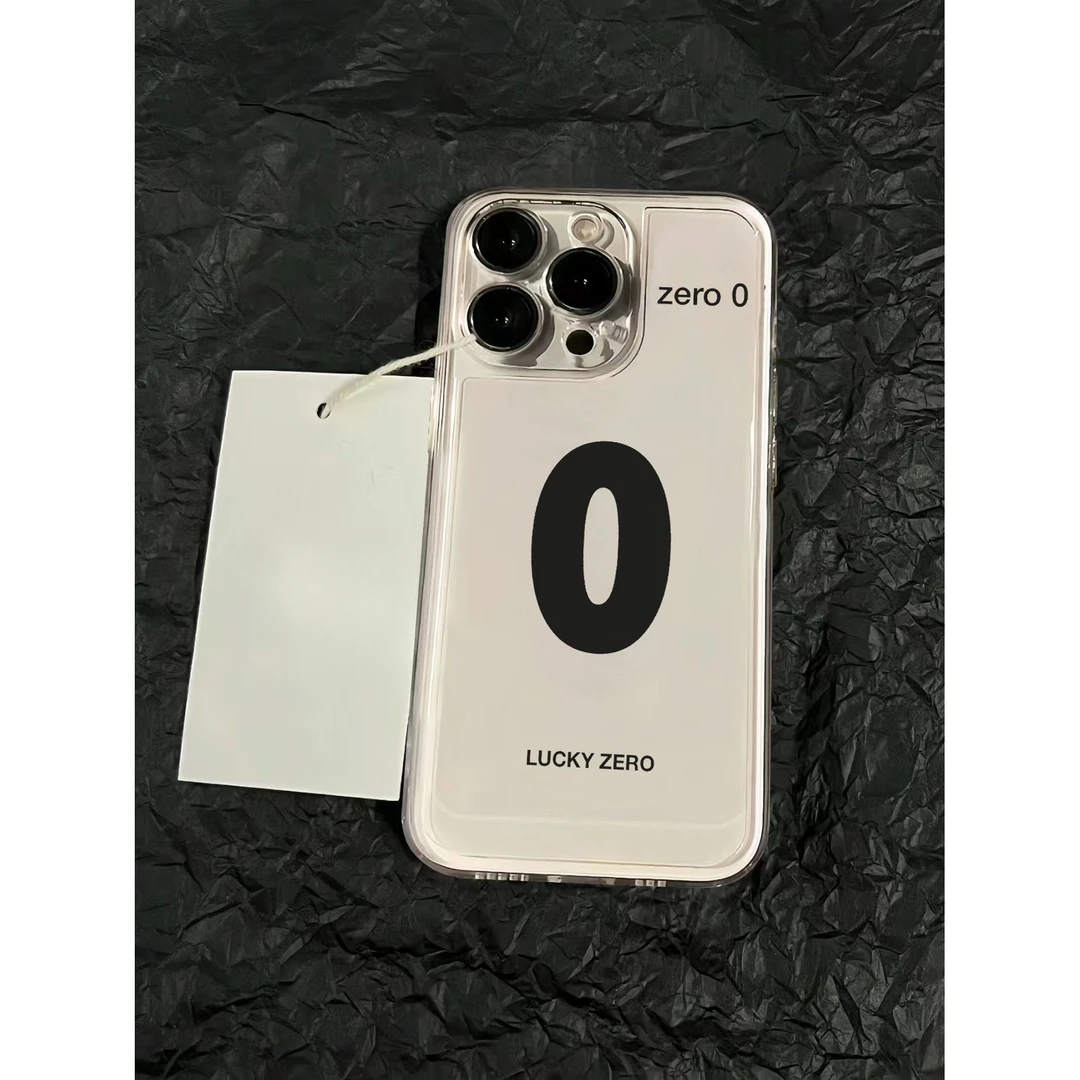 简约幸运数字适用iphone15/14promax苹果13透明手机壳12/11简约xs
