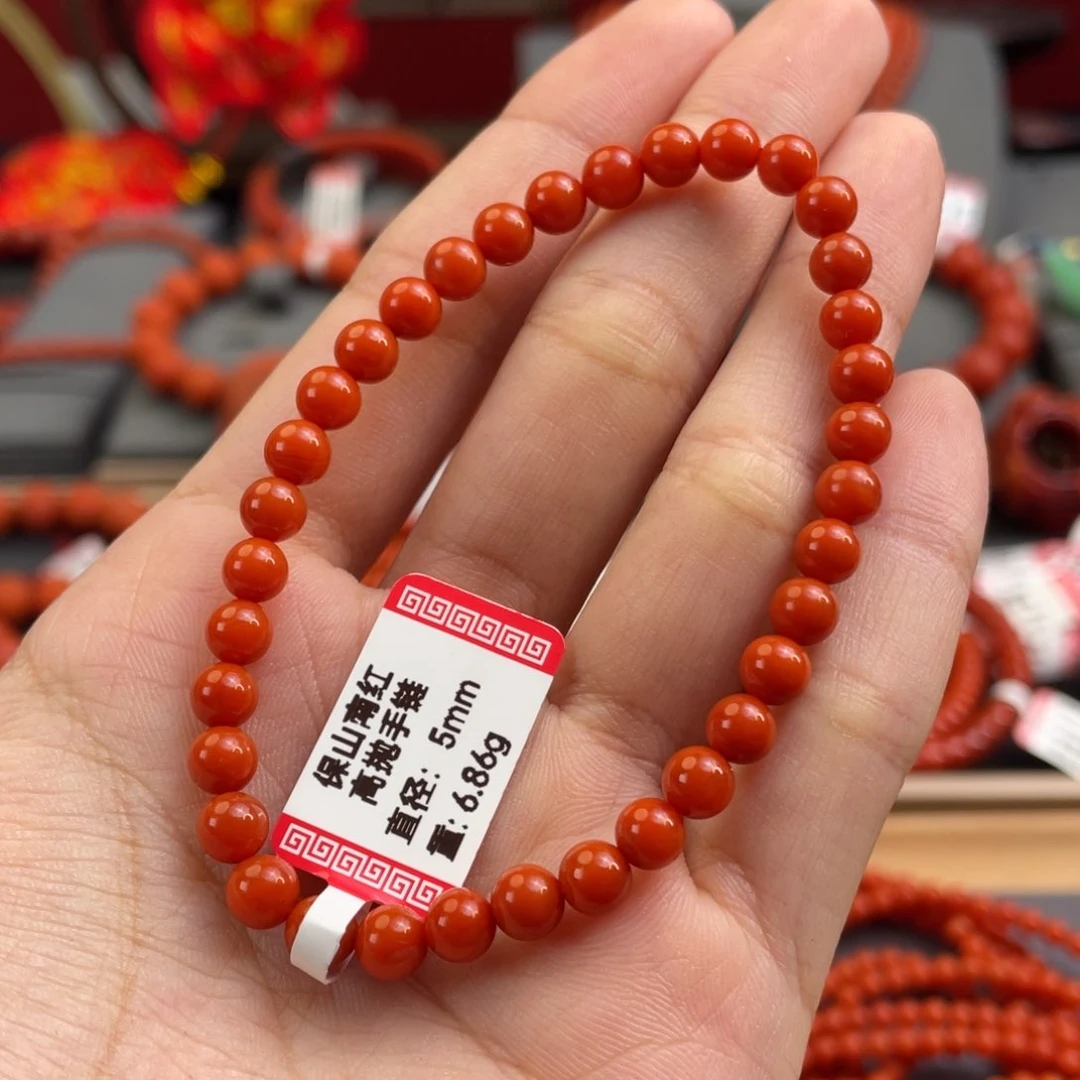 南红玛瑙5+mm 单圈未镶嵌