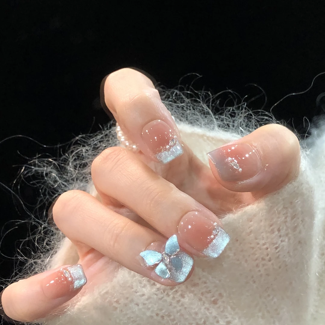 【花漾系列】纯手工穿戴甲可拆卸美甲光疗甲