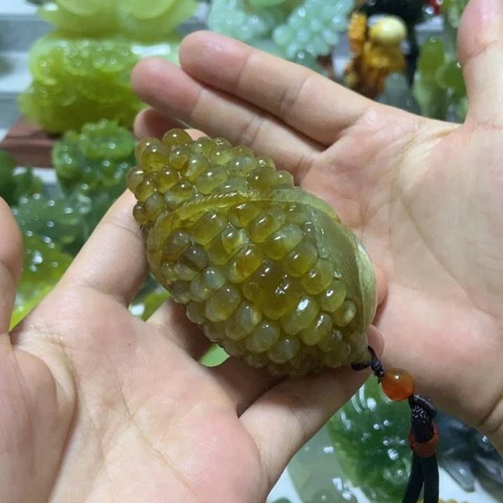 【闪购商品】未镶嵌蛇纹石玉把件旺***圳