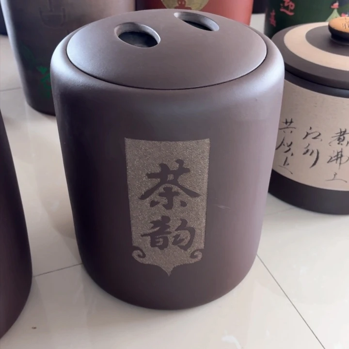 紫砂茶叶罐十二饼