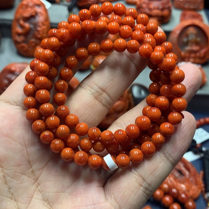 手串未镶嵌南红玛瑙6mm+