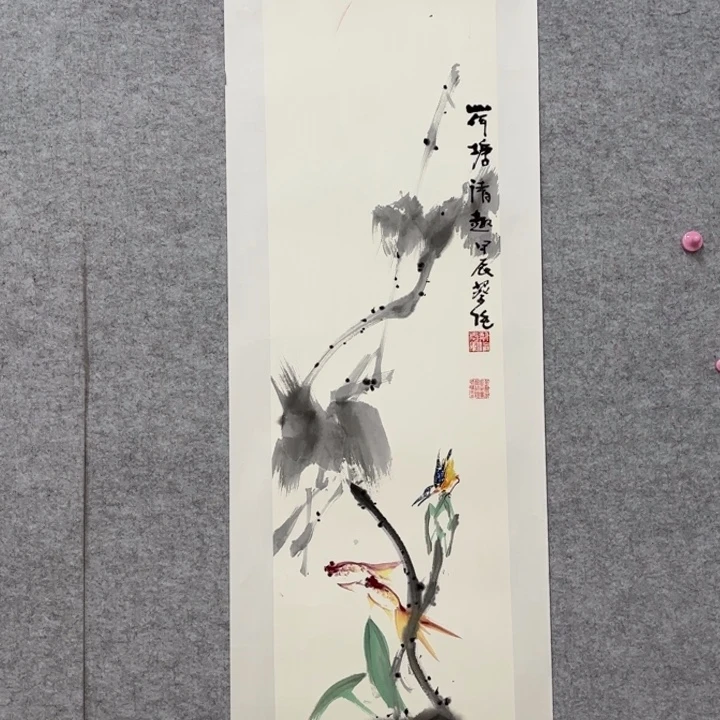 国画花鸟的翅膀和翅膀是一样