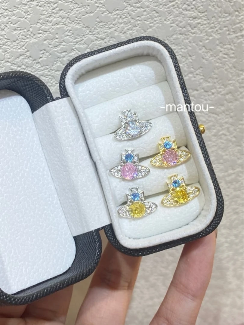 铜合金锆石耳饰 土星小合集｜耳垂耳骨耳蜗钉