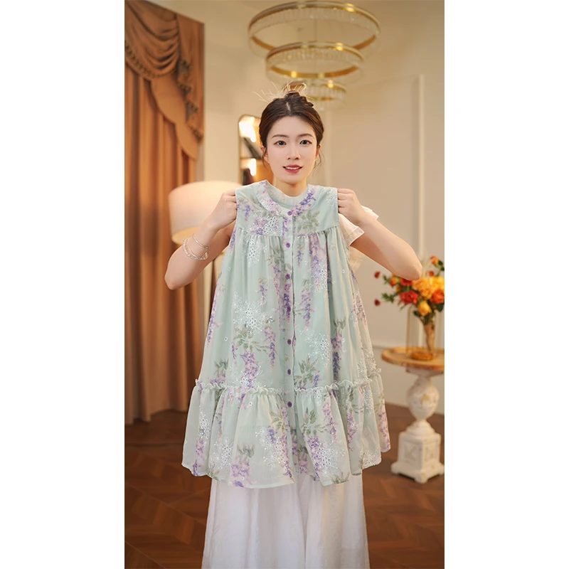 女童2025夏季连衣裙夏装中大童女宝儿童夏款洋气背心裙子10522