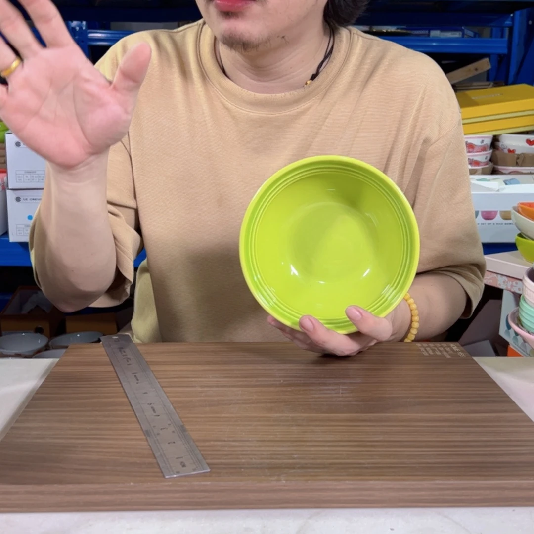 陶瓷温哥华面碗绿色