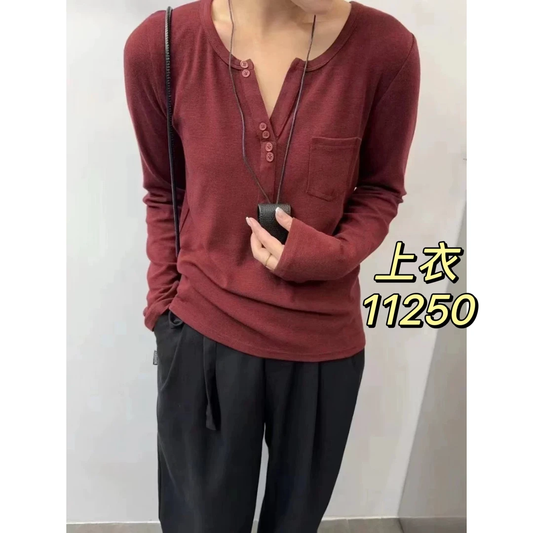 11250（部分无水洗唛，介意慎拍） SANFAN新款小口袋针织衫