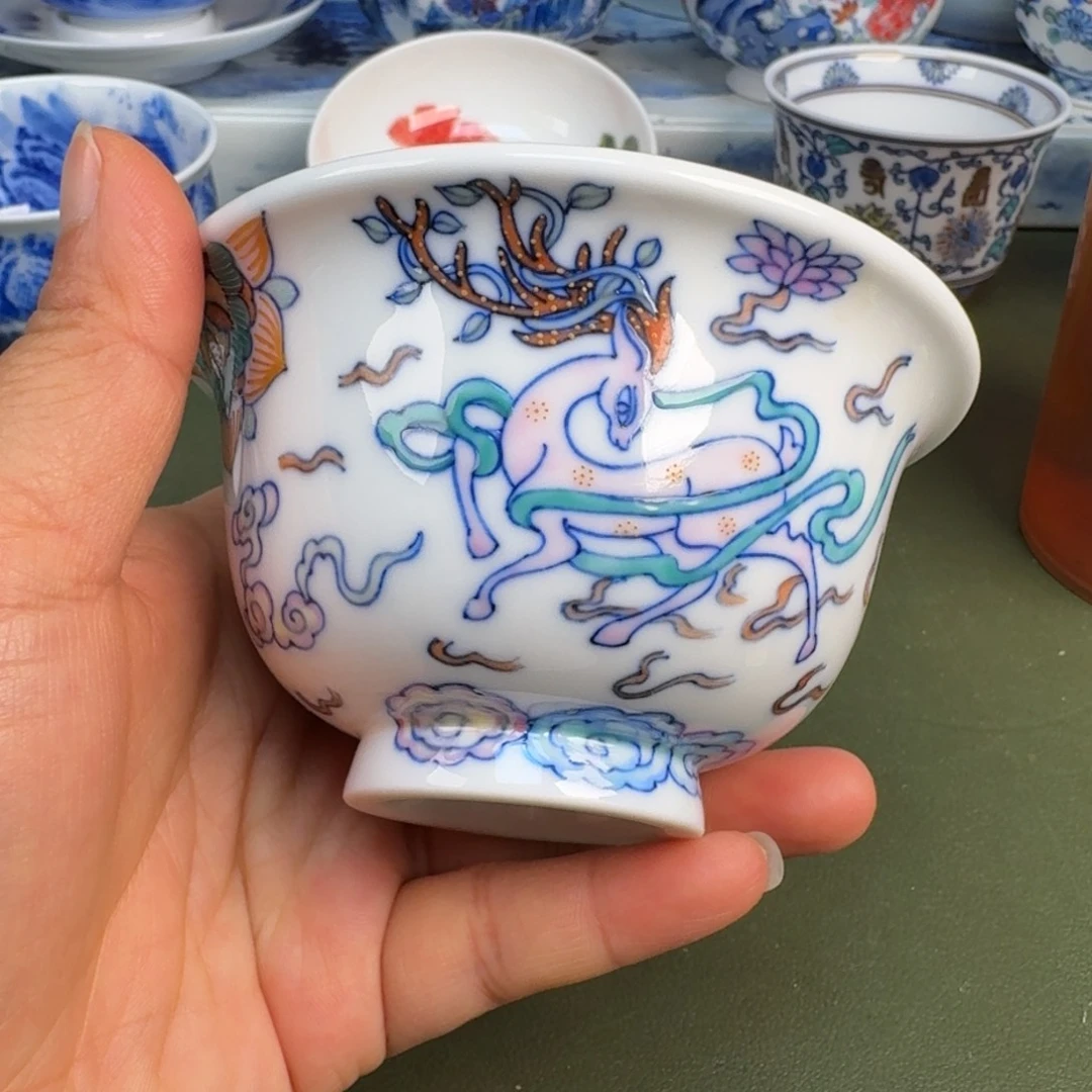 陶景德镇纯手绘茶具圆圆291