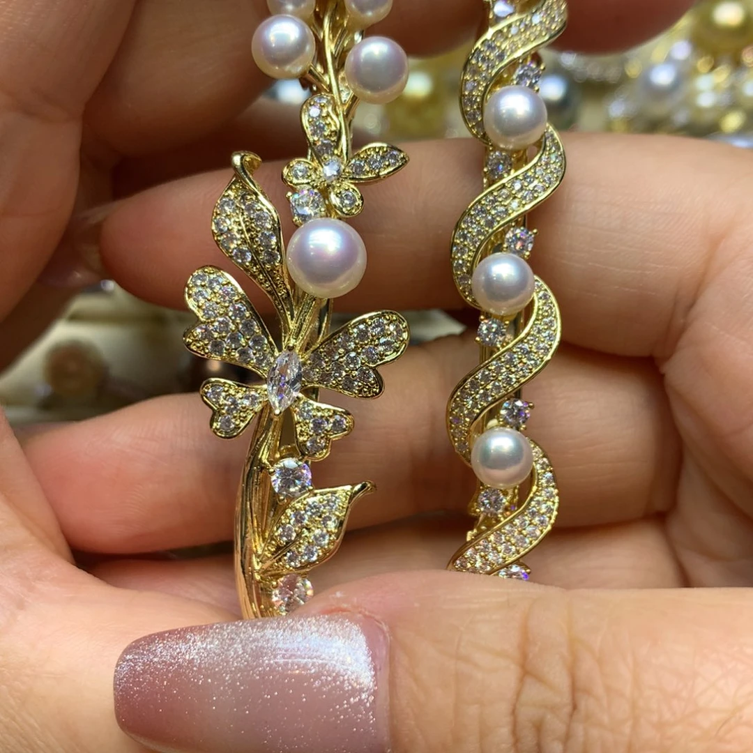 未镶嵌发饰淡水珍珠