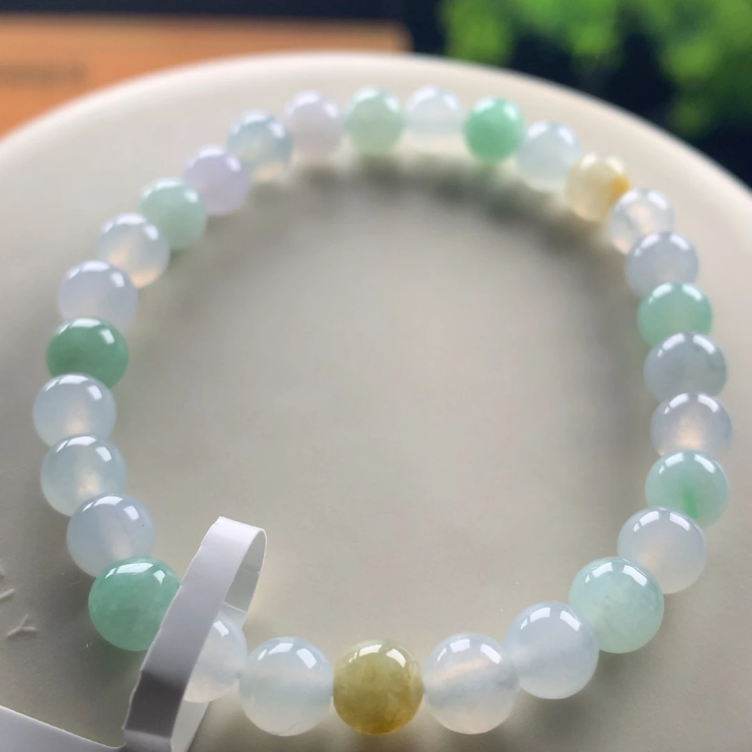 翡翠未镶嵌手链卡6