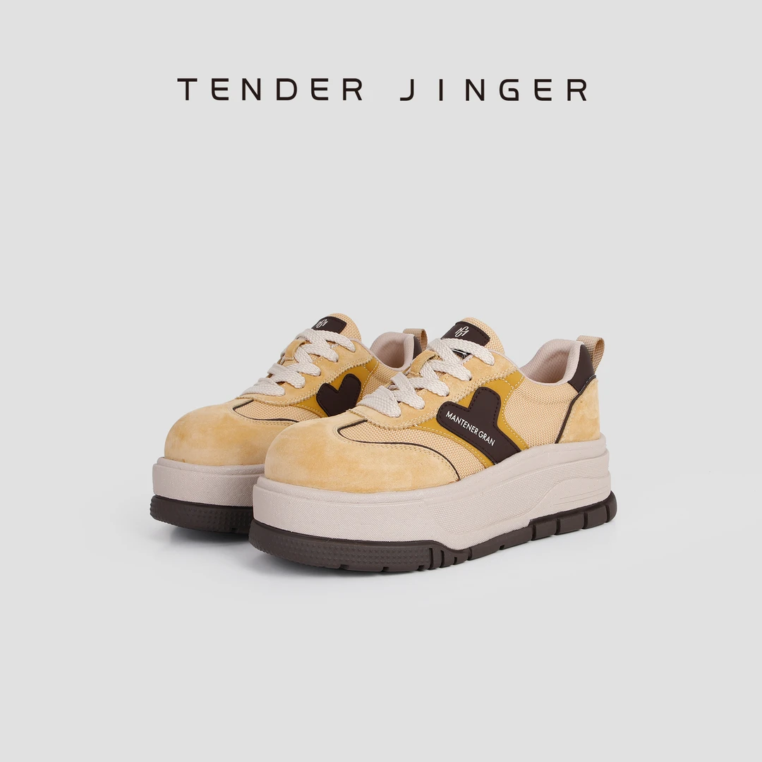 Tender Jinger｜线下专供 厚底增高拼色休闲鞋 M250837