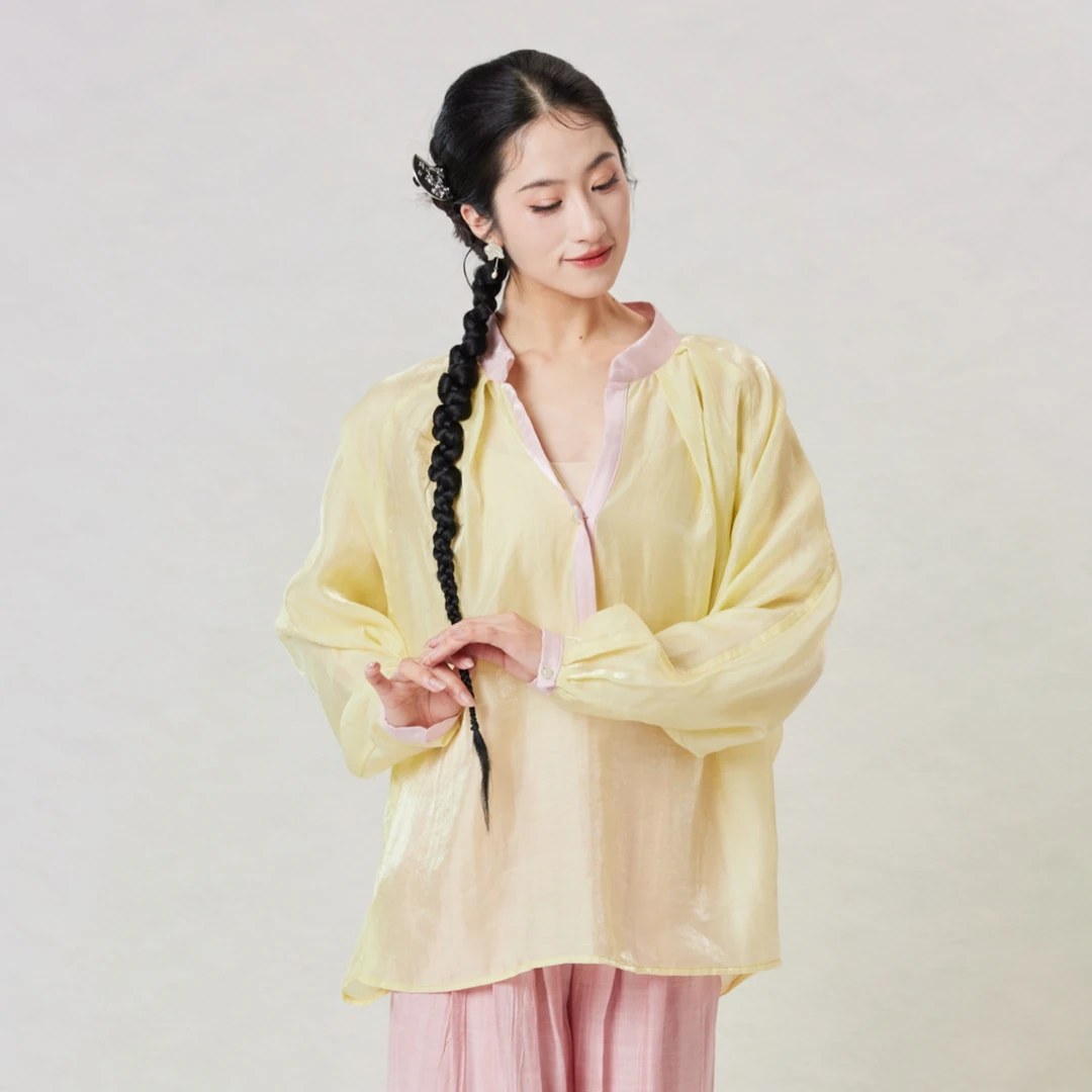 初衣织梦莱赛尔浮花流光上衣舞服练功服