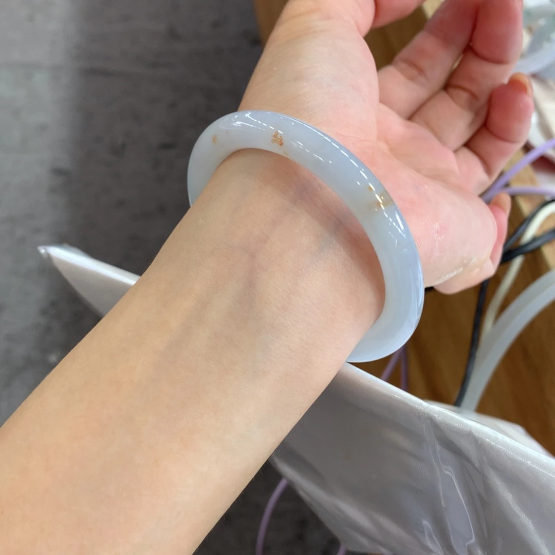 翡翠未镶嵌手镯天然Ａ货翡翠54/55
