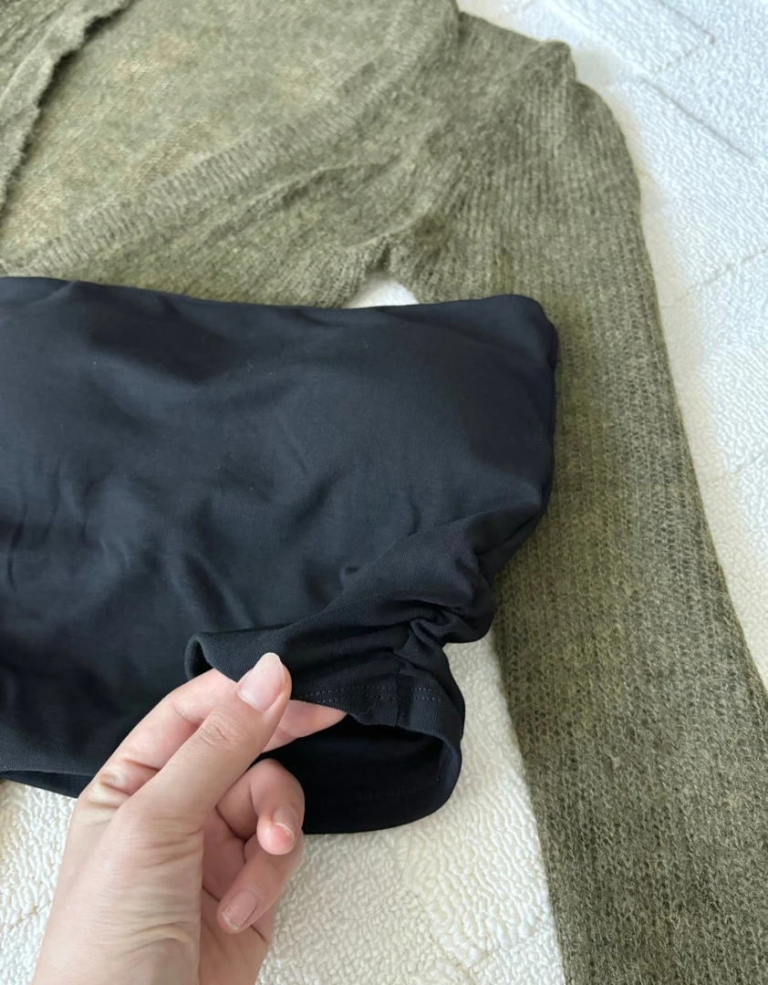 PickRui睿哥黑色抹胸打底