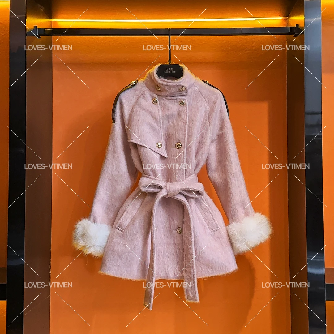 【小鬼专属】白鸭绒羊毛时尚设计师轻奢显瘦羽绒服LOVES-A1355