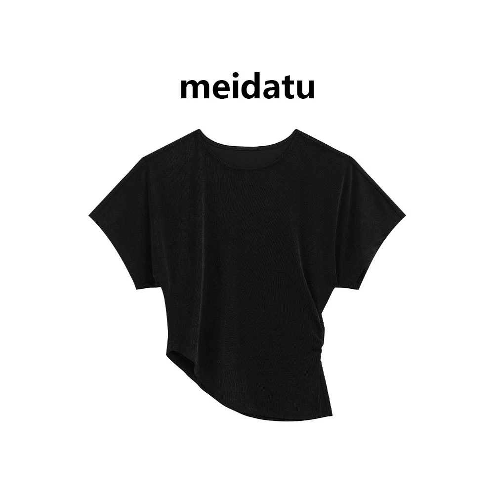 美哒兔（小空调）超绝亲肤凉感垂顺微蝙蝠袖衣（小个子版）CK2142-6Q