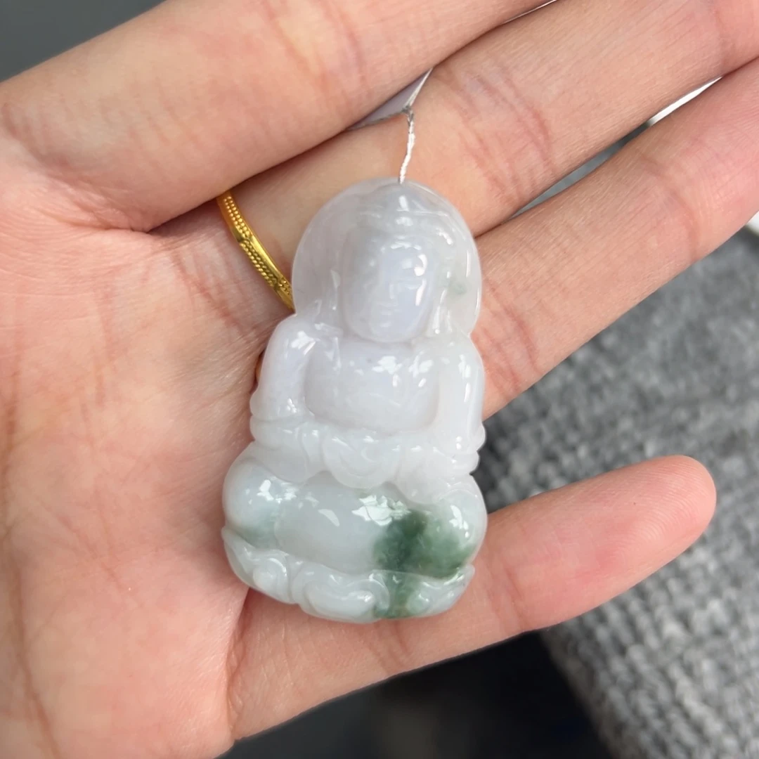 翡翠颈饰未镶嵌观音