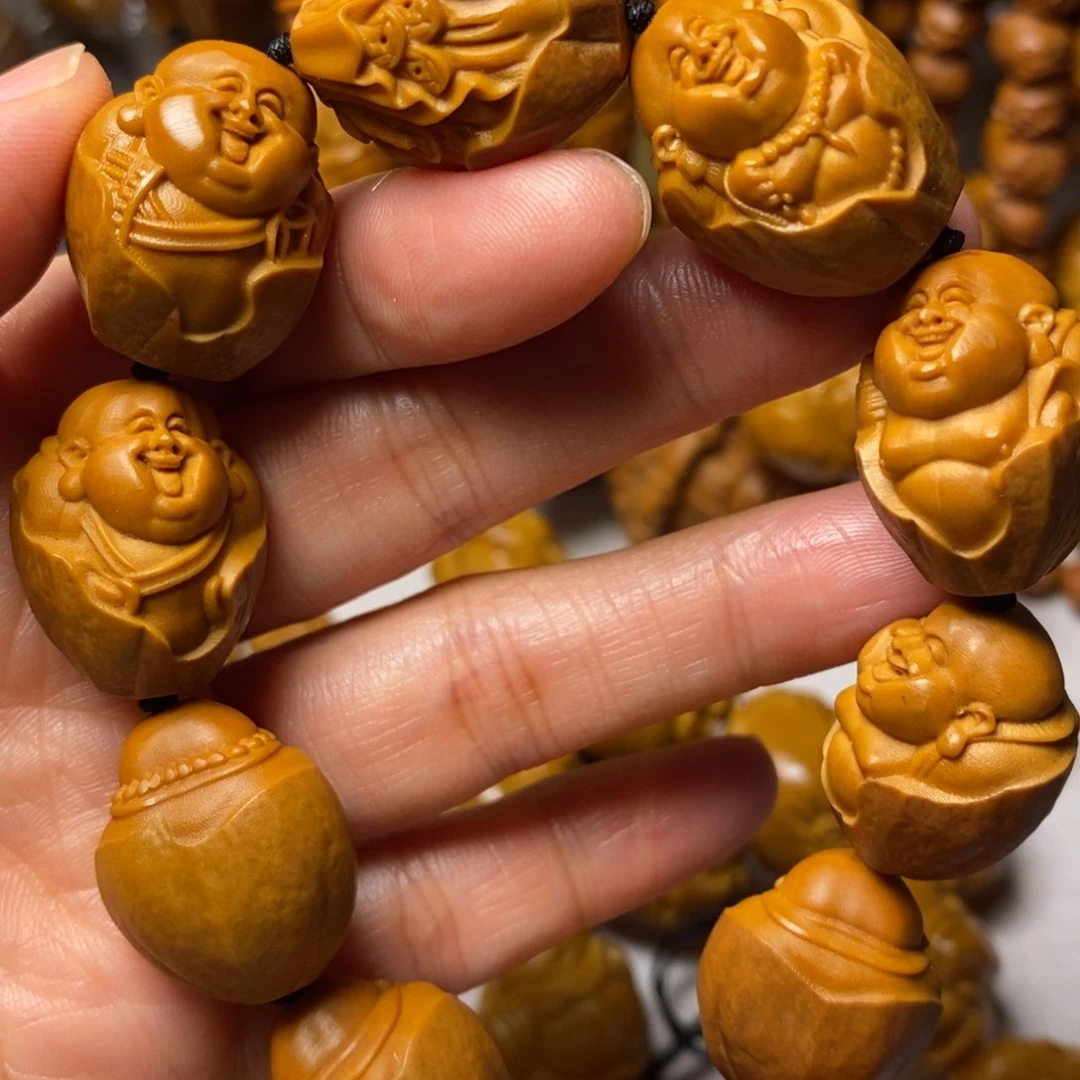 橄榄核手串/手链包衣弥勒