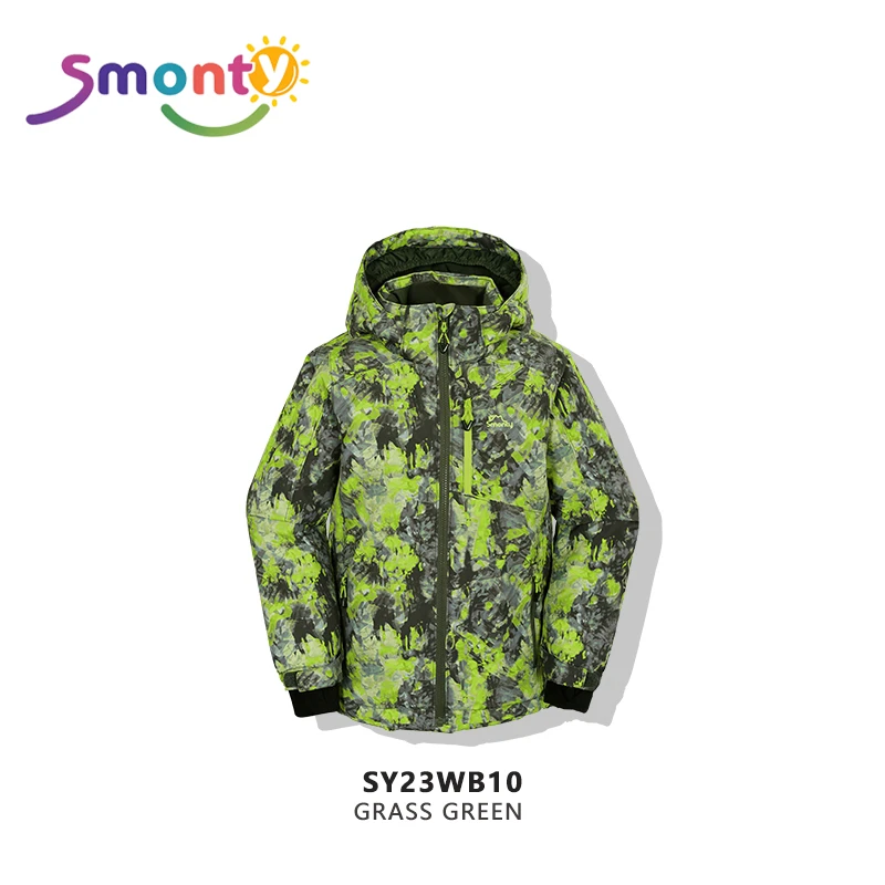 雪漫斯SMONTY雪漫斯儿童加厚保暖冬季无畏滑雪服户外防风连帽外套