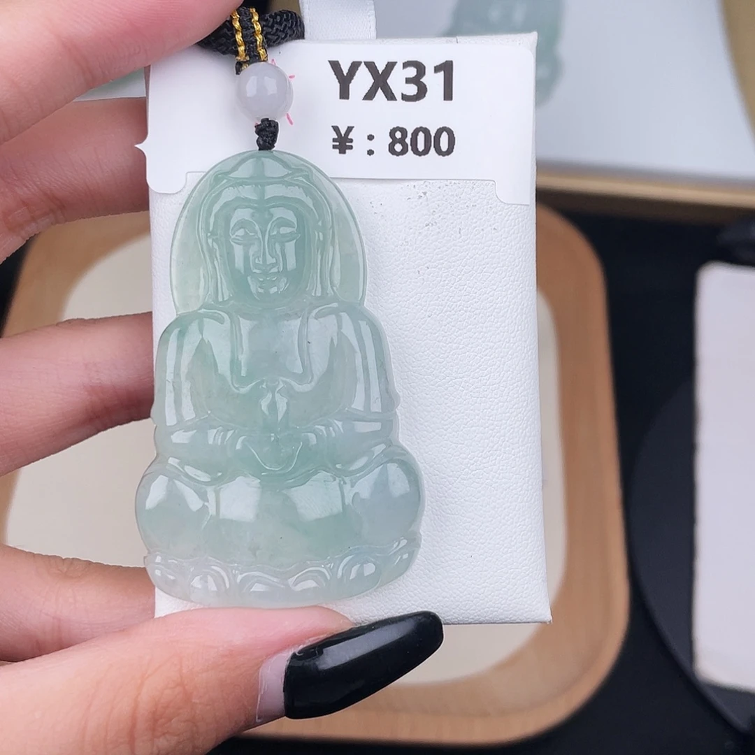 翡翠未镶嵌颈饰YX31