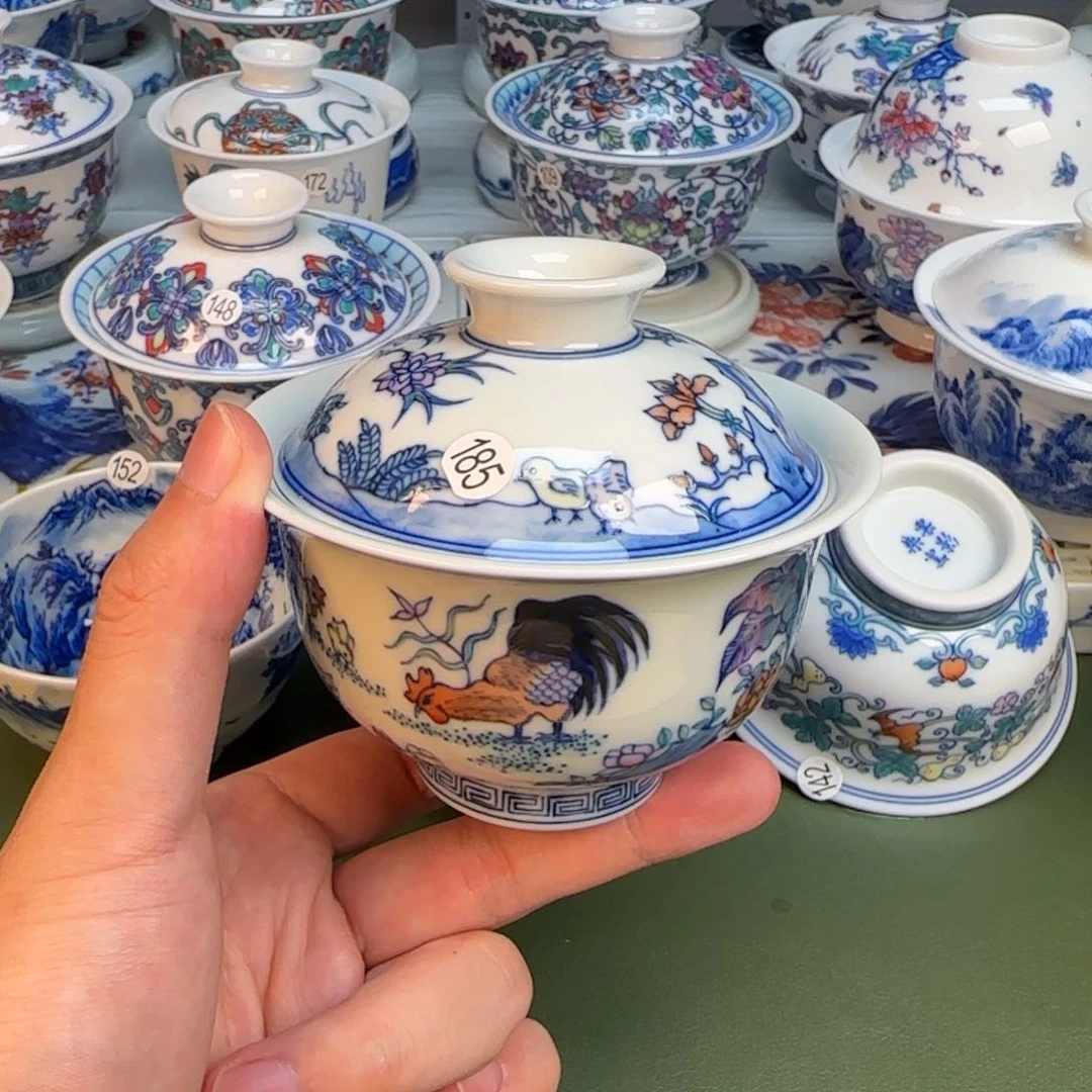 彦祖纯手工手绘茶具185