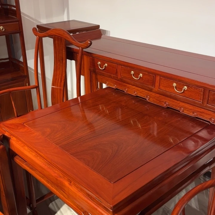 用***7紫檀木类成套家具缅甸花梨木